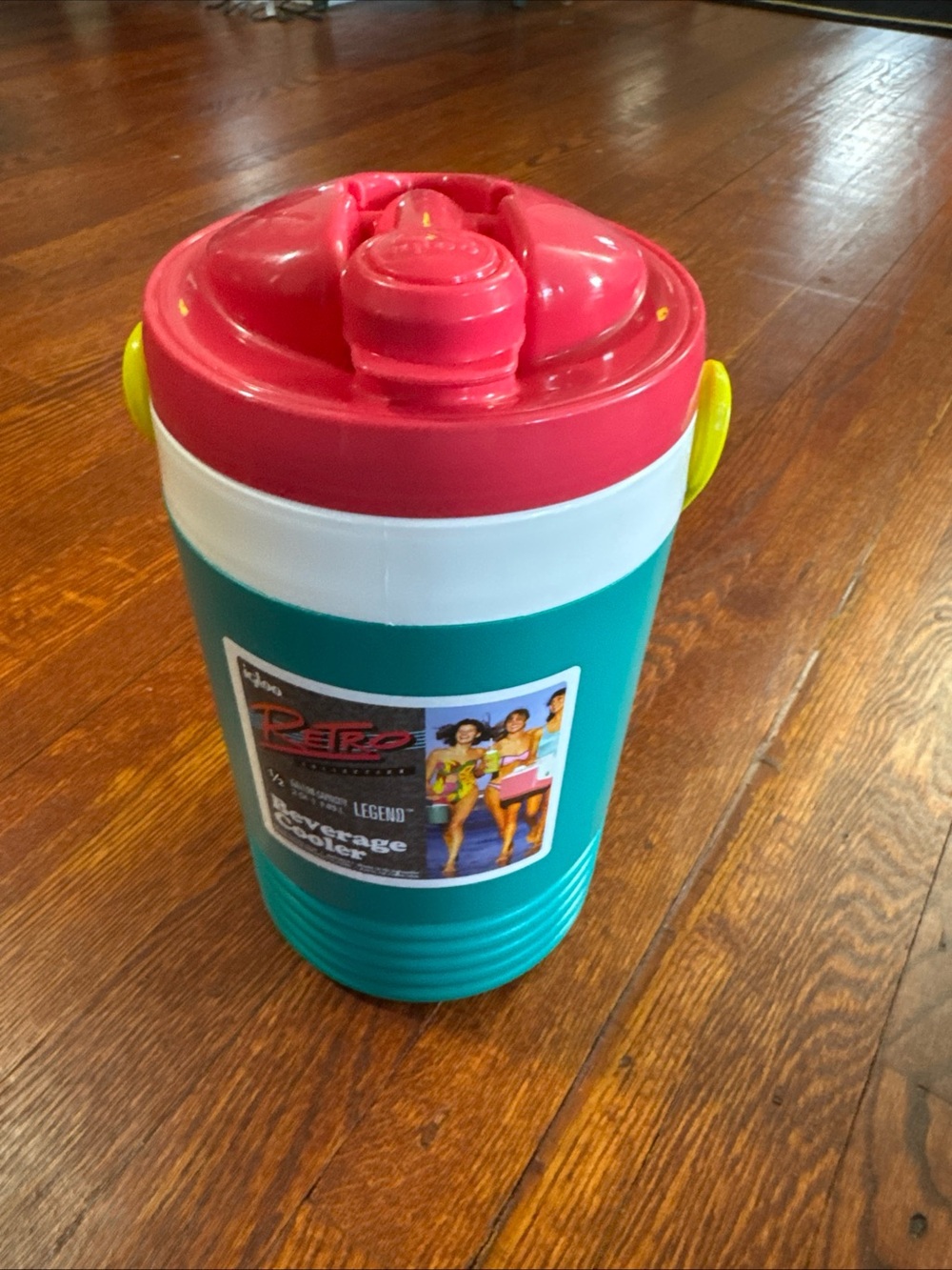 Retro igloo Beverage Cooler Jug - Pink and Teal
